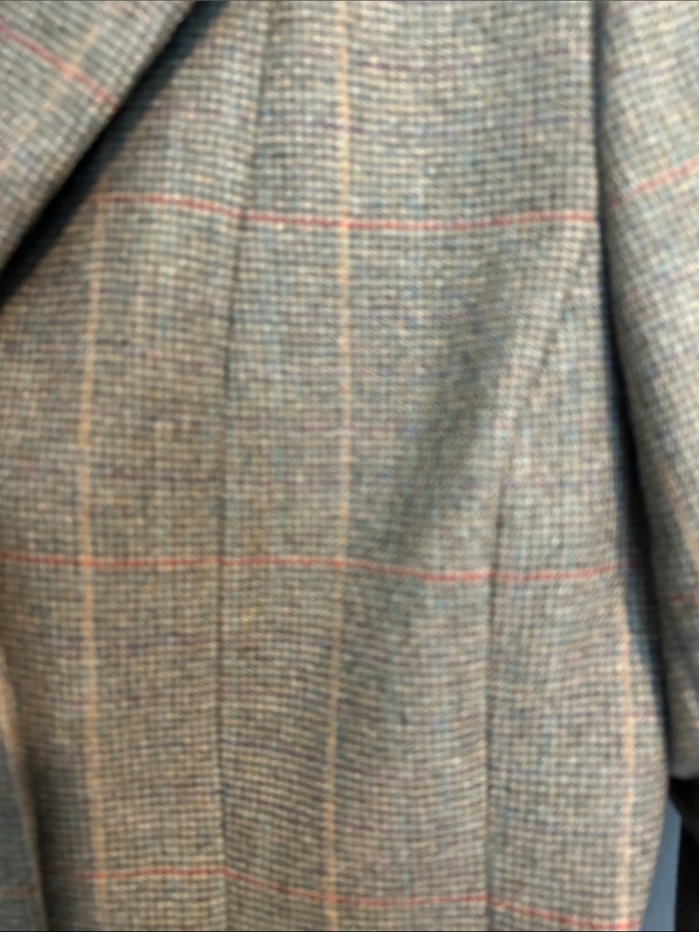 Joules Women’s Green Plaid Tweed Blazer Jacket